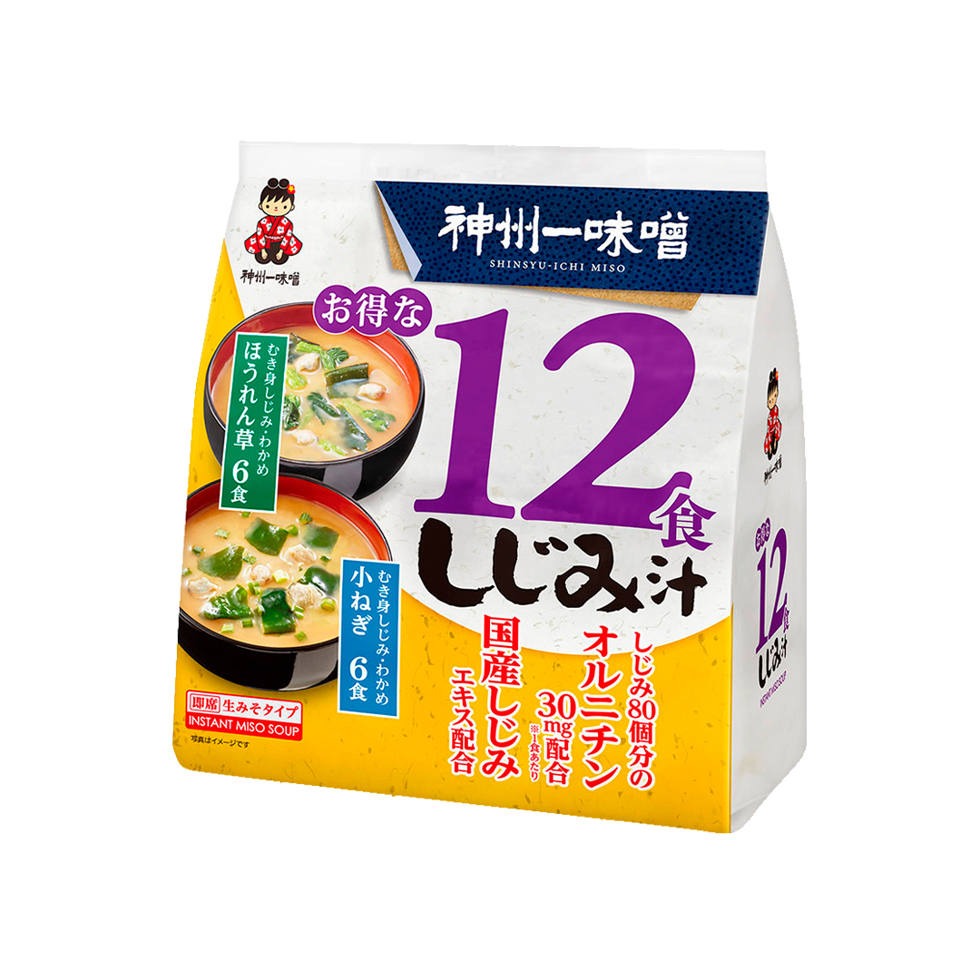 Мисо-суп MIYASAKA моллюсками Сидзими и водорослями вакаме, 12 порций, 192  гр за 686 ₽ - купить в Калининграде - интернет-магазин Asiator