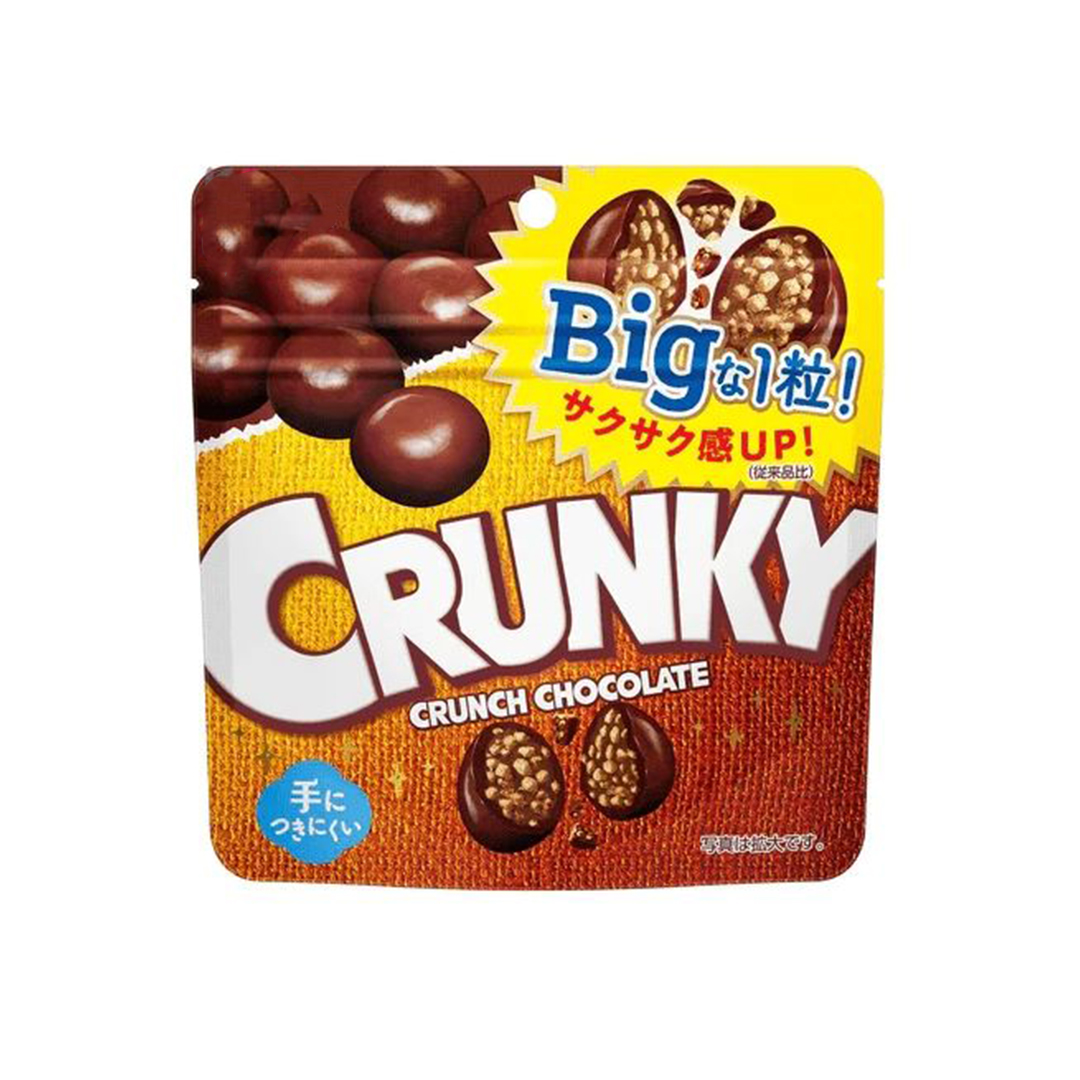 Конфеты драже шоколадные с хрустящим рисом Crunky LOTTE, zip-пакет